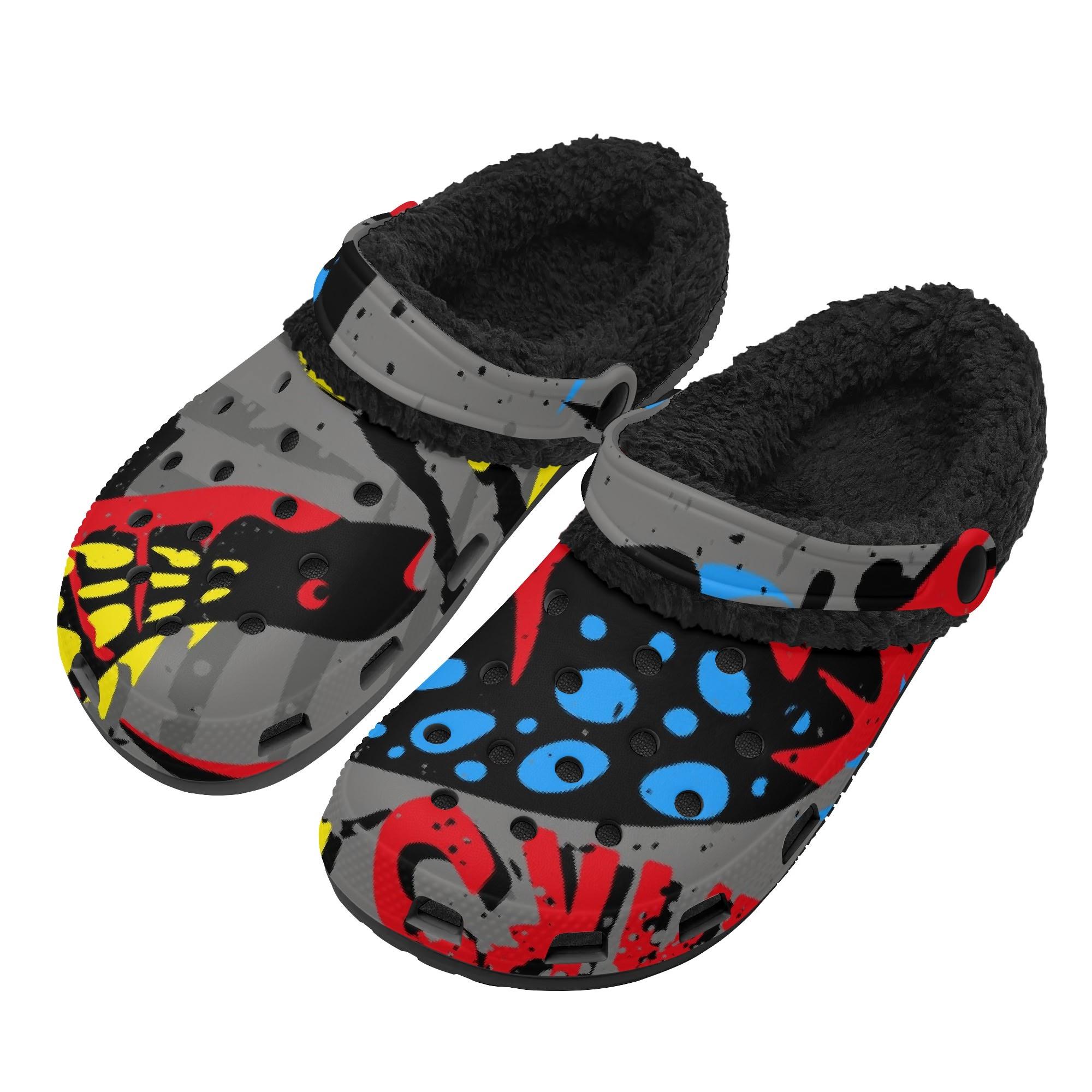 

1 Pair Warm EVA Plush Lined Clogs For Men Women Cozy Slip On Winter Comfort Shoes Lightweight Daily Indoor Outdoor Wear Daily Use 48 білий