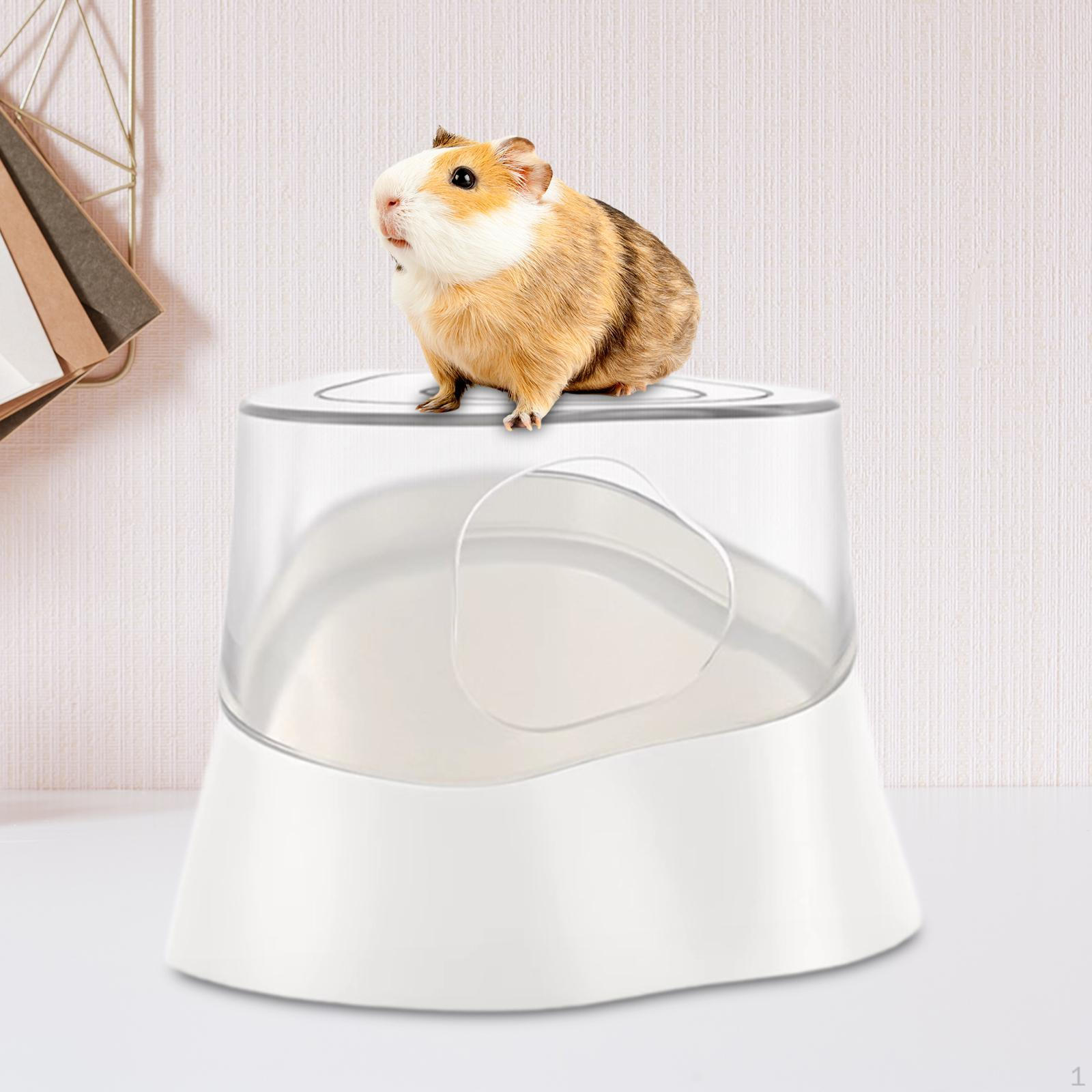 

Затишний будиночок-пісочниця для купання хом яків та інших дрібних домашніх тварин білий