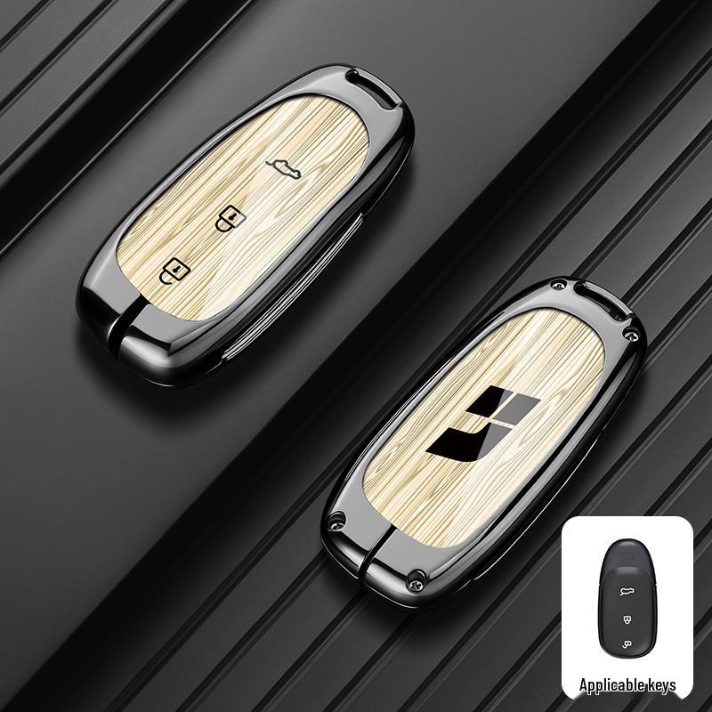 Premium Metal Shell Key Case for Ideal L9/L8/L7MAX - Car-Specific Protection with Buckle