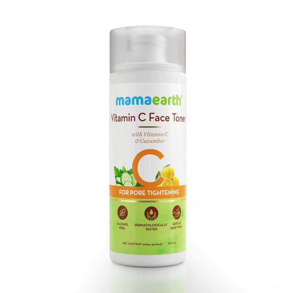 Mamaearth Vitamin C Face Toner 200 ml Pack Alcohol-Free Hydrating Skin Care for All Types