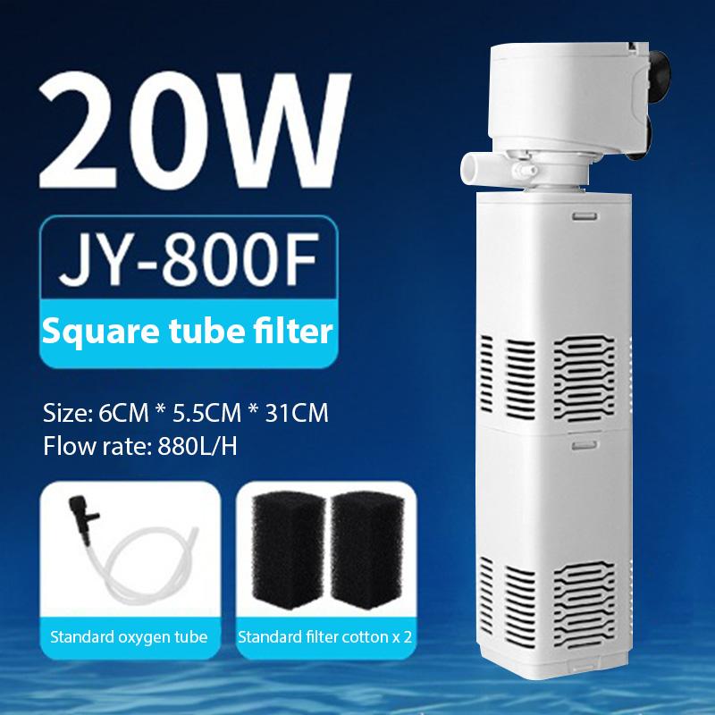 

20W Fish Tank Built-in Low Decibel Filter Submersible Pump Oxygen Filter Water Pump Oxygen Replacement Fish Tank Cleaning 20W белый