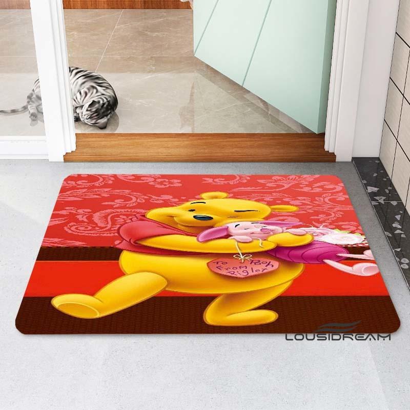

2026 New Winnie the Pooh (Piglet) Pattern Printed Rug, Suitable for Bedrooms and Living Rooms, Large-Area Home Decor, Non-Slip . 60x90cm
