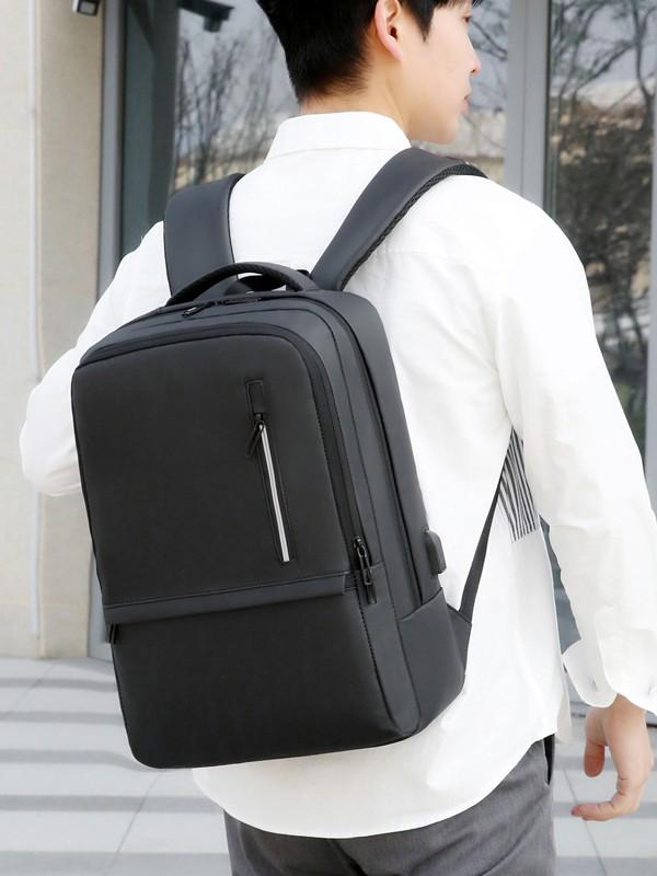 Large Capacity Multifunctional Travel Backpack with USB Charging and Luggage Handle Attachment
