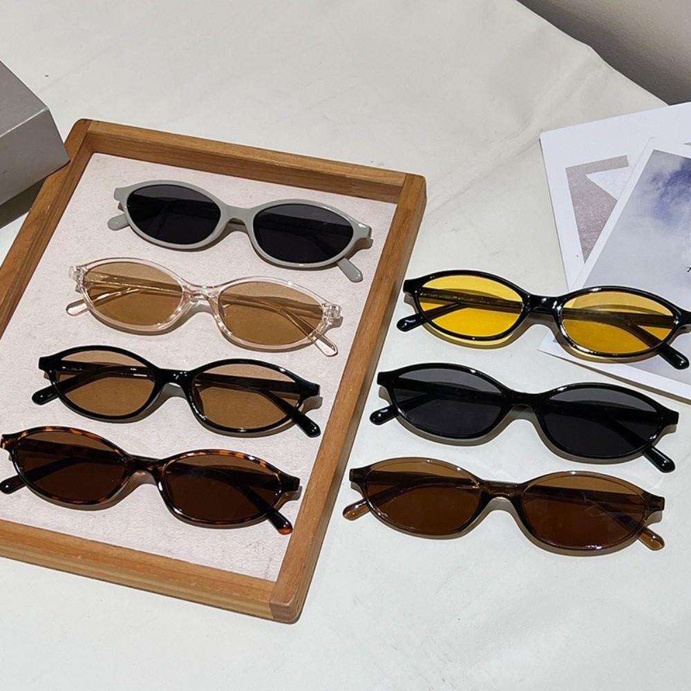Sexy UV Protection Sun Glasses Small Frame Oval Frame Cycling Eyewear Outdoor Street Photography Women Sunglasses Women