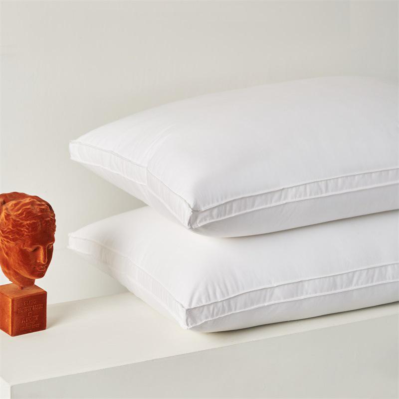 All-Cotton High-Elastic Neck Support Pillow for Hotels and Homes