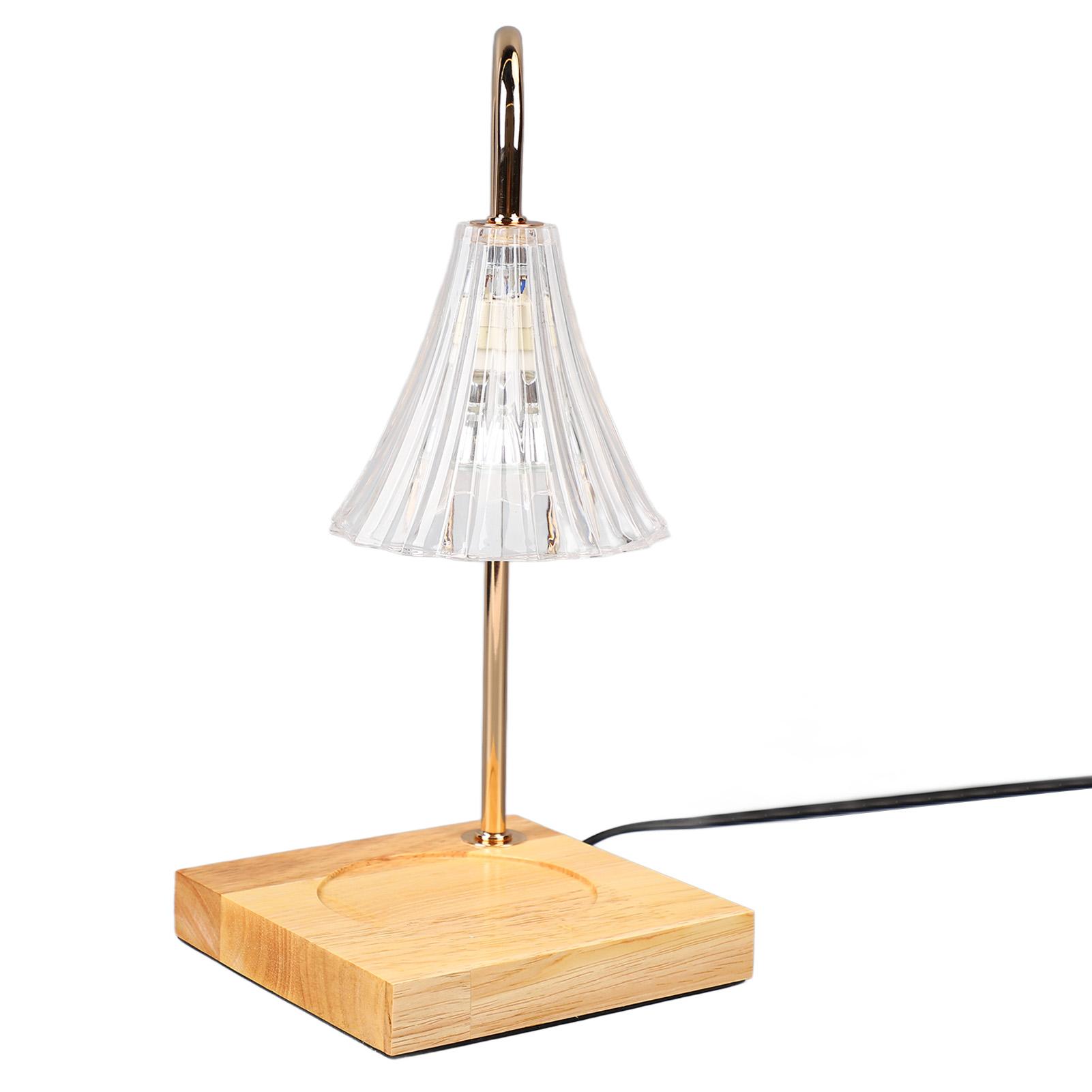 

Подогреватель свечей, декоративная электрическая лампа для плавления воска с регулируемой яркостью, с деревянной основой, ЕС EU Plug