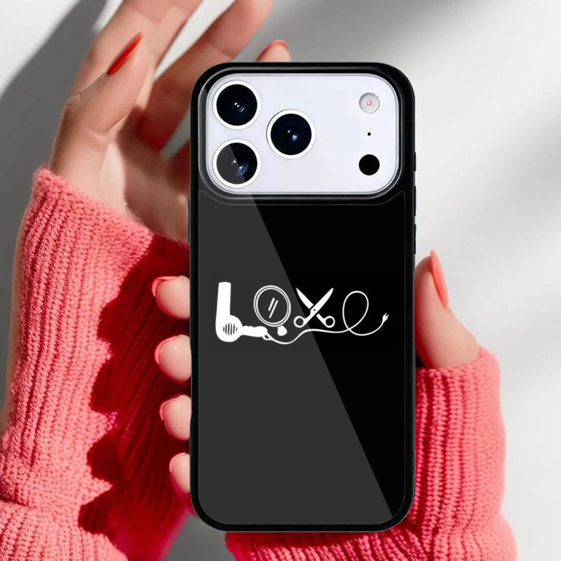 Hair Stylist Tools Phone Case for iPhone 17 16 15 14 13 Pro Max Back Cover for 12 11 Pro Coque