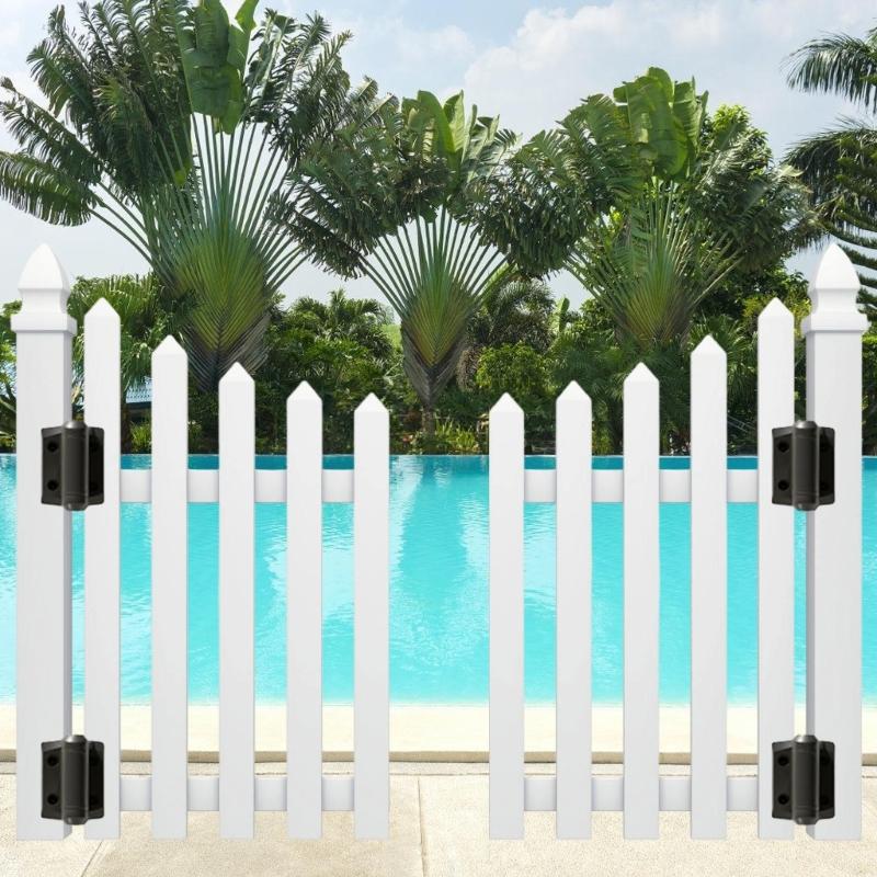Auto Closing Gate Hinges Weatherproof Auto Closing Gate Hinges with Safety Cap Tension Adjustment System for Gate