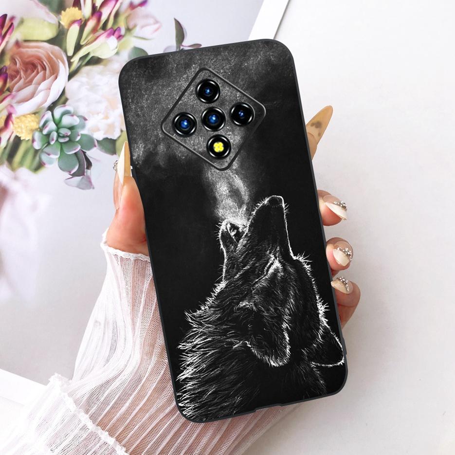 For Infinix Zero 8 Case X687 Stylish Flowers Butterfly Painted Cover Soft Slim Phone Case For Infinix Zero 8i Zero8 i X687B Bags