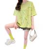 Women's Bow Decoration Design T-shirt Female Round Neck Short Sleeved Blouse Summer New Korean Sweet Loose Versatile Top