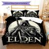Elden Ring Veil Bedding Quilt Set Quilt Cover Pillowcase Home Decoration Birthday Gift (1 * duvet cover + 2 * pillowcase, without core)