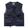 Men's Multi-Pocket Mesh Vest with Custom Logo & Embroidery for Fishing & Photography