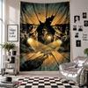 Wall TapestryDie drei Fragezeichen Art Hanging Cloth Decorative Background Cover for Room Decoration