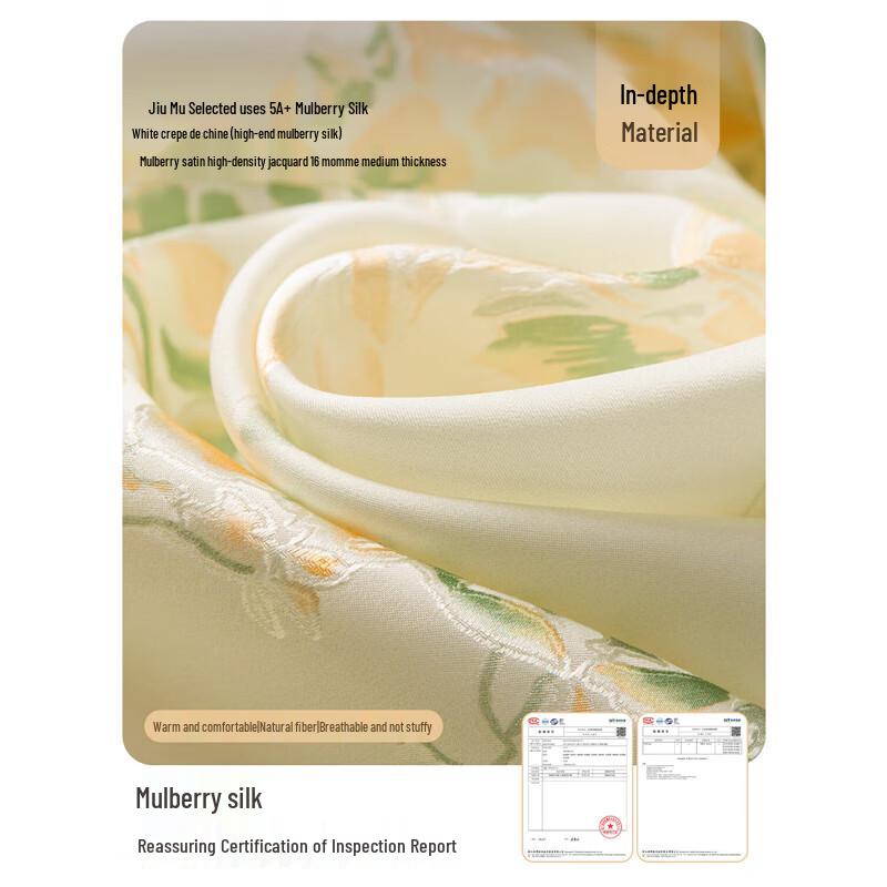 JIUMU Women's Mulberry Silk Scarf