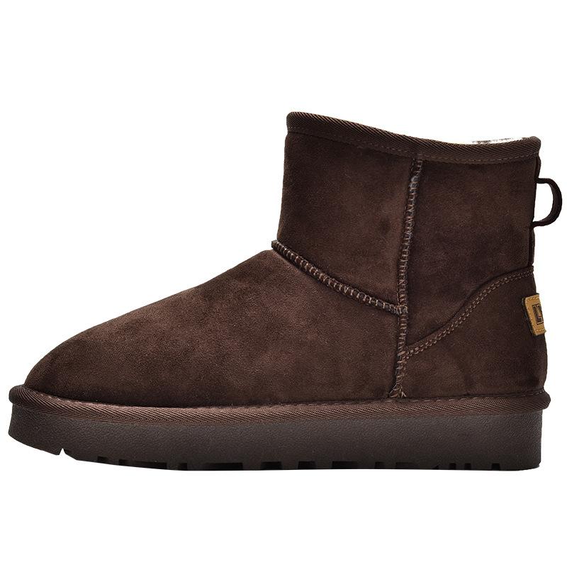 New Hot Winter New Snow Boots Women's Medium Boots Short Boots Versatile Velvet Cotton Boots 3701