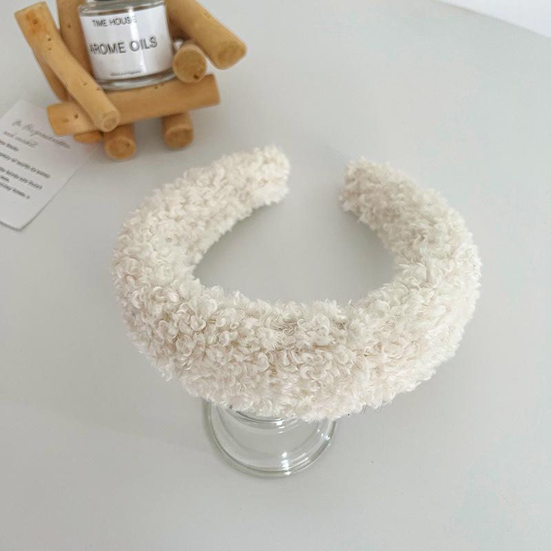 Bentita din lână corală moale și caldă Suport de păr pentru femei Accesorii pentru femei Crăciun pentru cap Scrunchis Machiaj vintage Paruri pentru fete