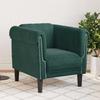 VidaXL Armchair, Relaxation Chair with Armrests and Backrest, Living Room Sofa for Interior, Modern, Green 372567