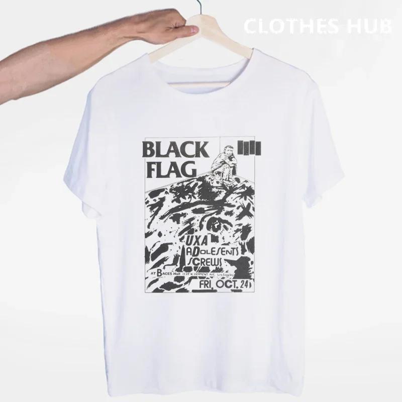 Black Flag Punk Rock Band Henry Rollins large bars T-shirt O-Neck Short Sleeves Summer Casual Fashion Unisex Men And Women Tshir