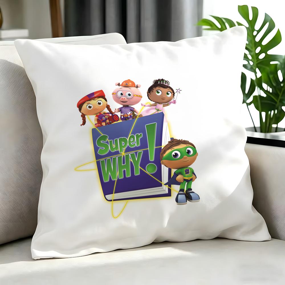 Cartoon SSuper WHYed Cushion Cover Cushion Cover Set Pcs x x x Pillowcase Decorative Sofa Home Decor