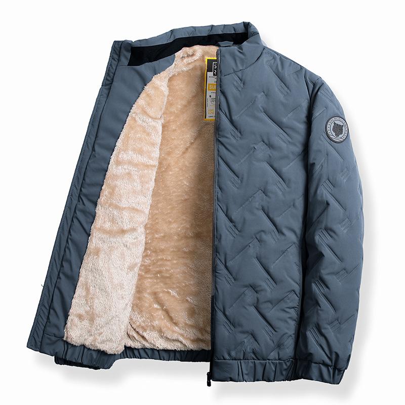 Giacca Invernale da Uomo Cappotto Foderato in Pile Caldo Termico Spesso Giacca da Lavoro da Camionista Giacca Cargo da Esterno Casual Antivento Foderata in Sherpa Taglie Forti per Uomo