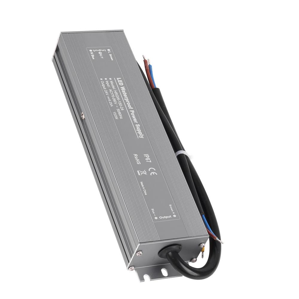 High-Efficiency Waterproof LED Power Supply for Outdoor Lighting, Constant Voltage 12V/24V