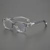Unisex Square Large Frame Eyeglasses Myopia Blue Light Blocking