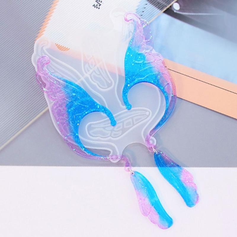 Elfen-Ohrclips, Epoxidharz-Silikonform, Feenflügel, kein Piercing, Ohrringe, Ohrmanschettenabdeckungen, Kristallharzformen, Schmuckwerkzeug