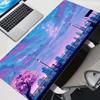 Mouse Pad Anime Sunset Glow Gamer City New Gaming Accessories Varmilo Keyboard PC Computer Desk Mat XXL Carpet Mousepad