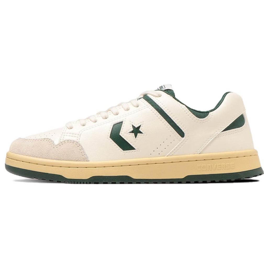 Converse Weapon Durable Lightweight Low-Top Skate Shoes Unisex Sneakers White Green 34201221
