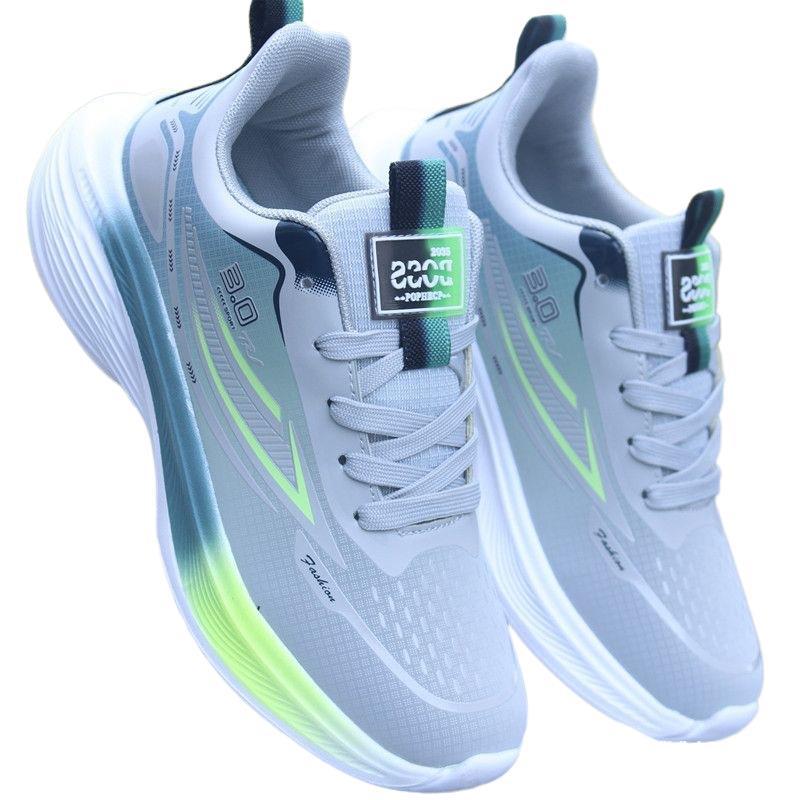 Pánské prodyšné síťované protiskluzové běžecké boty 2025 - Měkká podrážka, Tlumící nárazy, Ultralehká neformální sportovní obuv pro teenagery