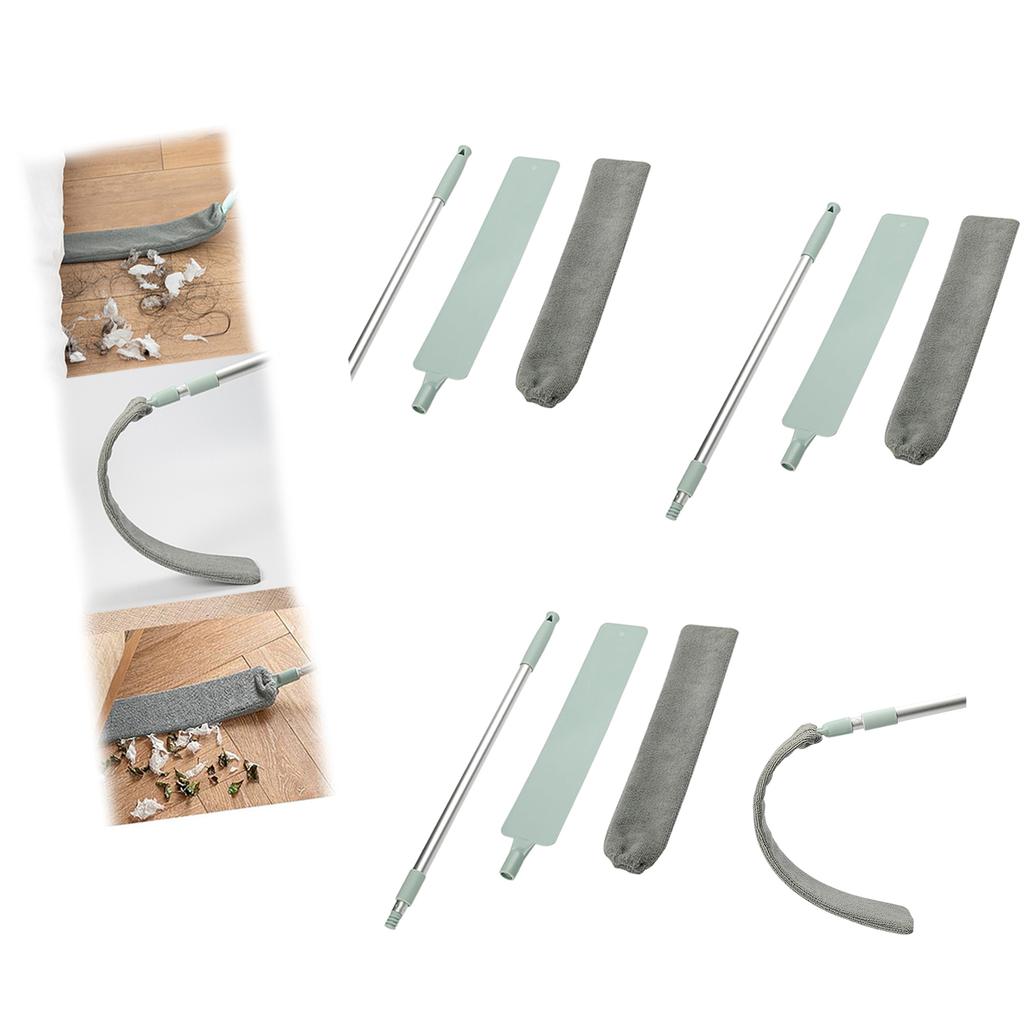 Extendable Microfiber Duster with Bendable Head for Tight Space and Hard to Reach Area