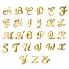 26 goldene Acryl-Buchstaben-Kuchenaufsätze, verspiegelte goldene Buchstaben-Picks für Namenskuchendekorationen