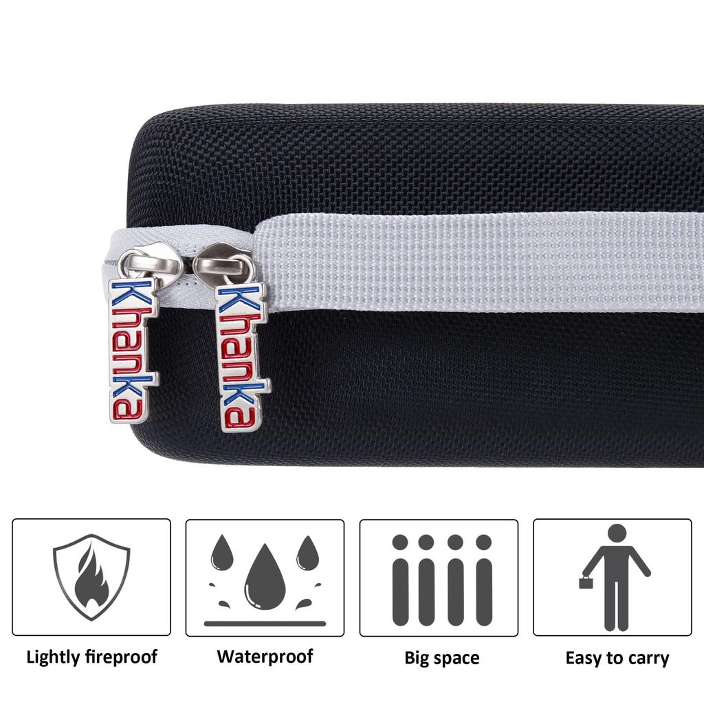 Khanka Case for FUJIFILM Instax Evo Hybrid Instant Camera (Instax Mini Evo INS MINI EVO BLACK) (Black EVA Storage Case)