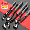 Quick Release Water Pump Pliers Heavy Duty Adjustable Tool Uses for Home Plumbing Pipe Repair and Installation