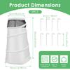 Pop Up Winter Frost Vegetation Cover Garden Roses Freeze Protection Tent Foldable Warm Weather Proof Plant Tree Frost Cover
