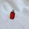 Cushion Cut Red Garnet Quartz 925 Sterling Silver, Yellow Gold Plated, Rose Gold Plated Pendant