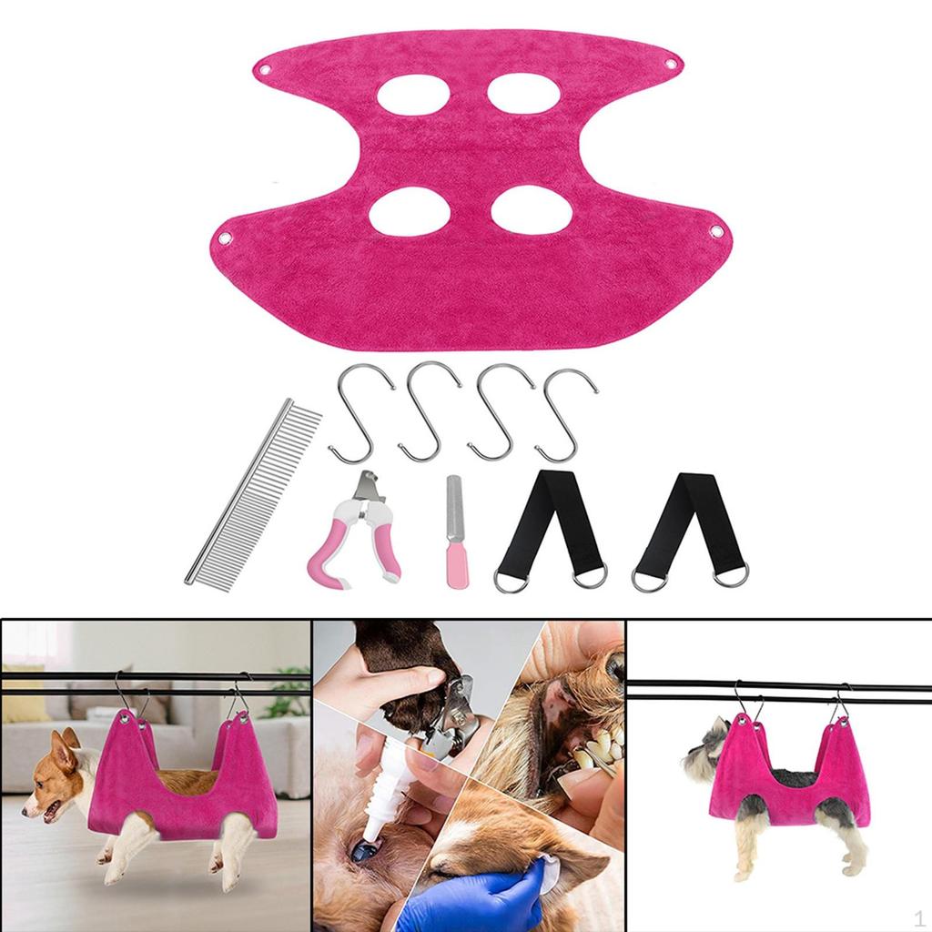 Dog Grooming Hammock Restraint Bag for Nail Trimming Bathing