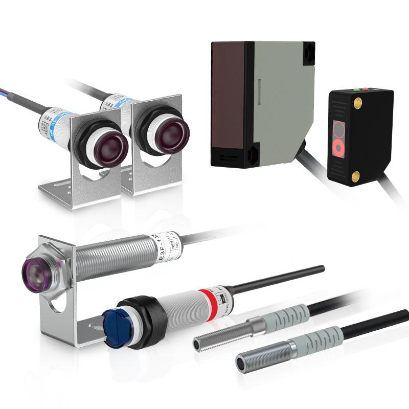 GTRIC Infrared Photoelectric Sensor Through-beam Sensing Distance 5M 10-30V 3-wire NPN PNP 90-240V AC Photoele Switch