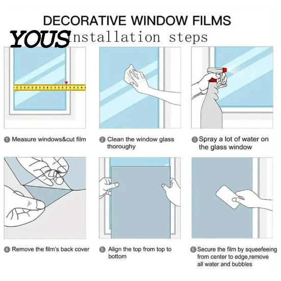 Easy Apply Halloween Decorations 2 Sheets/Set Window Stickers, Retro Haunted Castle Sticker, Static Cling Glass Bat Spider Web Decals, Removable