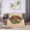 Super Soft Blankets Child Decorative New Year Plaid & Pattern Throw Blanket Flannel Bedspread Couch Bed Aesthetic Sofa Bed Cover