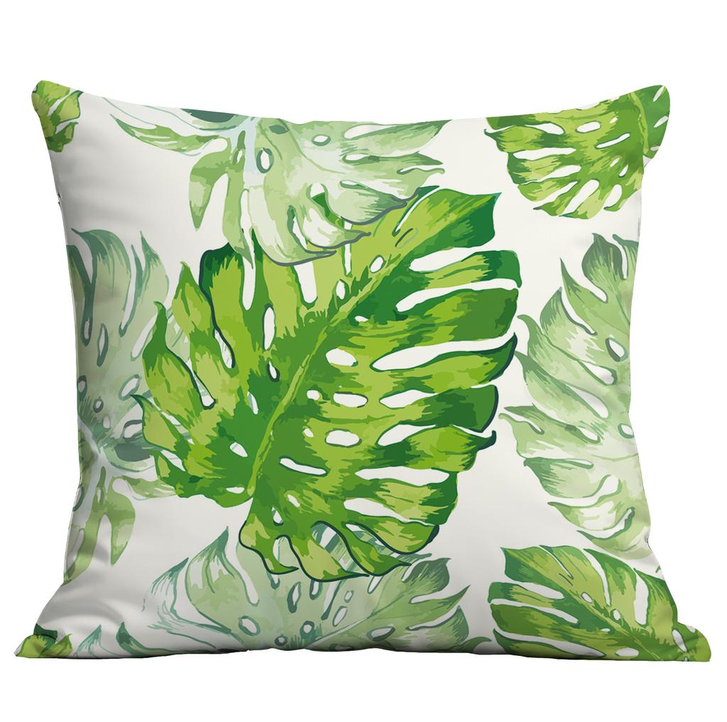 Νέα Πράσινα Φυτά, Τροπικά Φυτά, Μαξιλάρι Τυπωμένο Υψηλής Ευκρίνειας, Κάλυμμα Μαξιλαριού Καναπέ Σπιτιού