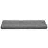 VidaXL Tapis d'escalier autocollants vidaXL, 10 pièces, 65 x 21 x 4 cm, gris clair, bord rectangulaire 149729