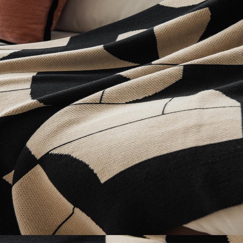 Knitted Blanket Light Luxury Style Leisure Blanket Aviation First Class Multi-purpose Blanket Sofa Nap Blanket