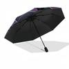 Maleficent, Villain Themed Automatic Opening and Closing Umbrella, Brightly Colored 8-rib Portable Umbrella, Suitable for Men and Women, A P
