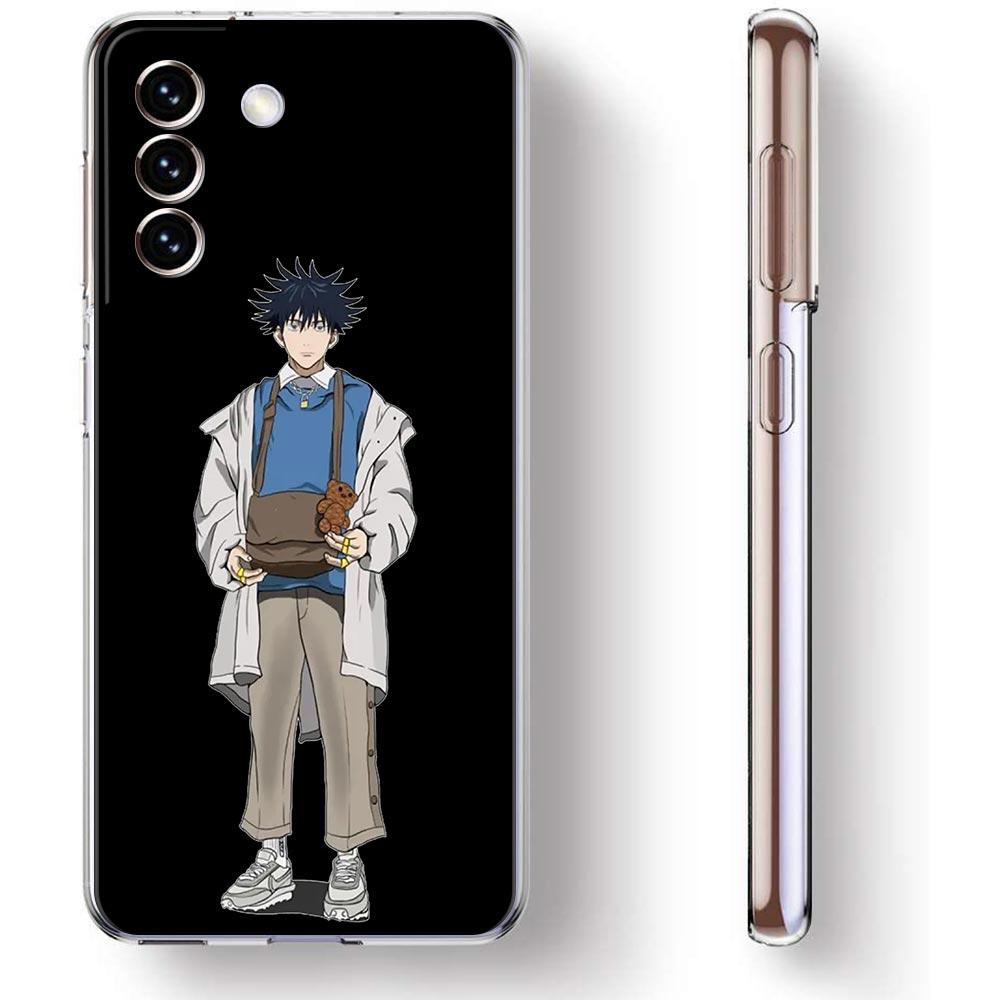 Módní Jujutsu Kaisen Cool pouzdro na telefon pro Samsung Galaxy S22 5G S20 Ultra S21 FE 5G S10E S9 S8 S10 Plus Note 20 10 Průhledný kryt