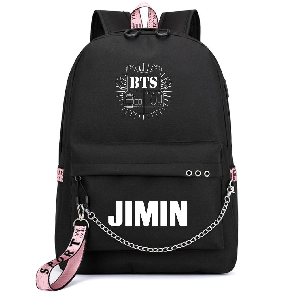 Kpop Bangtan Boys Bts Backpack Usb Charging School Bags Rucksack Bags Travel