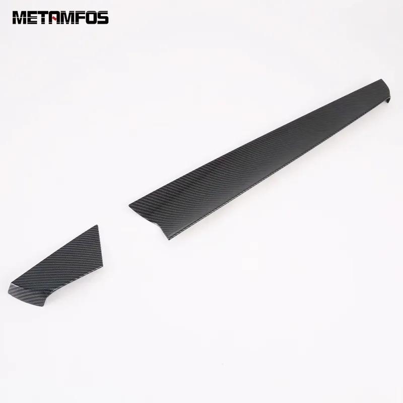 For Hyundai Palisade     2024 Carbon Fiber Center Console Dashboard Panel Molding Trim Accessories Car Styling