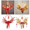 Chinese Year Decoration Handcraft Metal Wreath Traditional Hanging Pendant Holiday