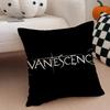 Fashion Gothic Casual Rock EEvanescence Cushion Cover Linen Pillow Case Soft Breathable Protective Couch Room Decoration