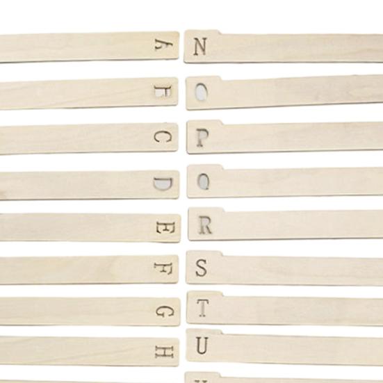 13/26 Stück Holz-Vinyl-Schallplatten-Teiler A bis Z Alphabetisch DVD-Schallplatten-Führer Organisationstool Separator Halter Vinyl-Schallplatten-Zubehör